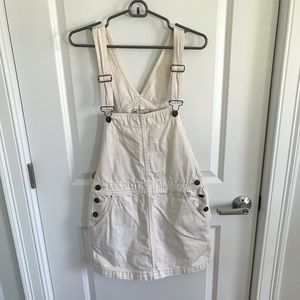 Free People Overall Cream Dress